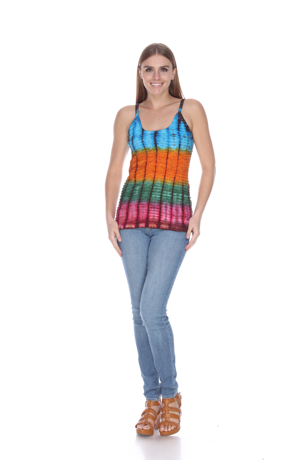 Cotton Emb TANK TOPs Wholesale (SF191)